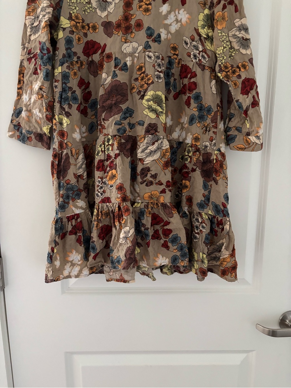 Natural Life Heidi Floral Mini Babydoll Dress Boho - Picture 5 of 8